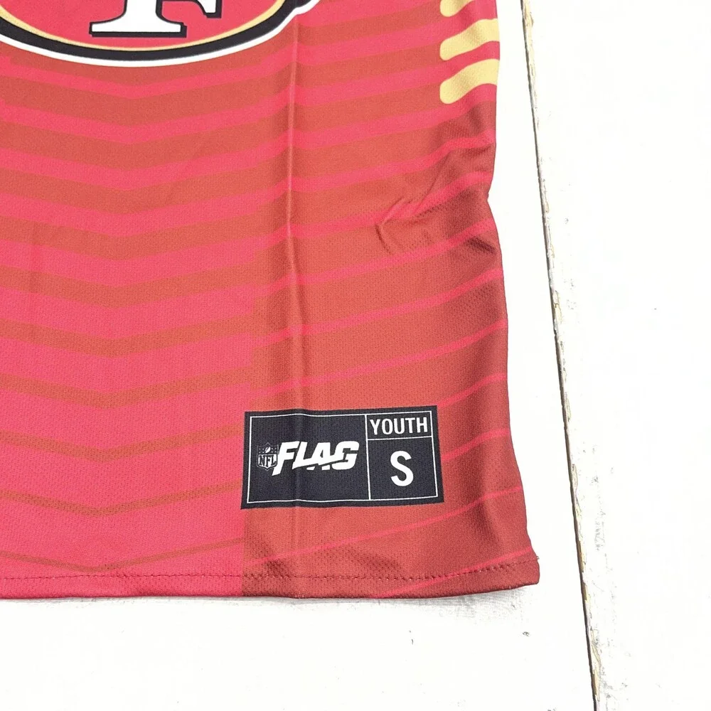 San Francisco 49ers Jersey Youth Small Red NFL Football Reversible NFL Flag - Picture 2 of 9